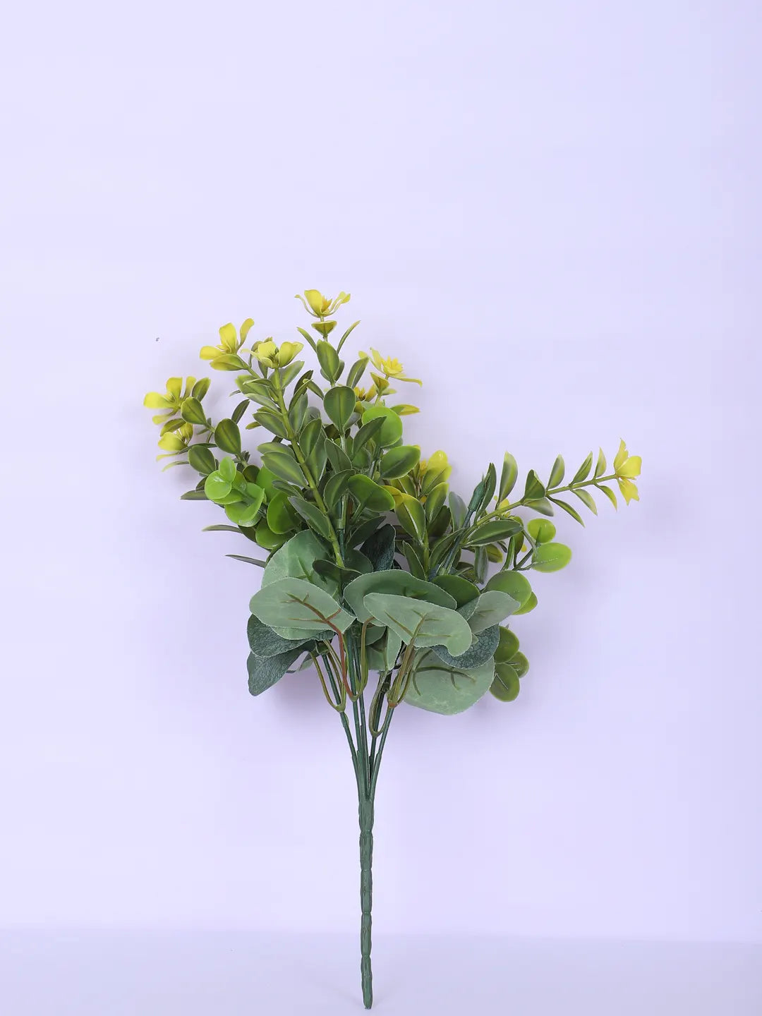 Artificial Green Eucalyptus Bouquets For Wedding Floral Arrangement (30 cm Tall, Without Pot, Pack of 3)