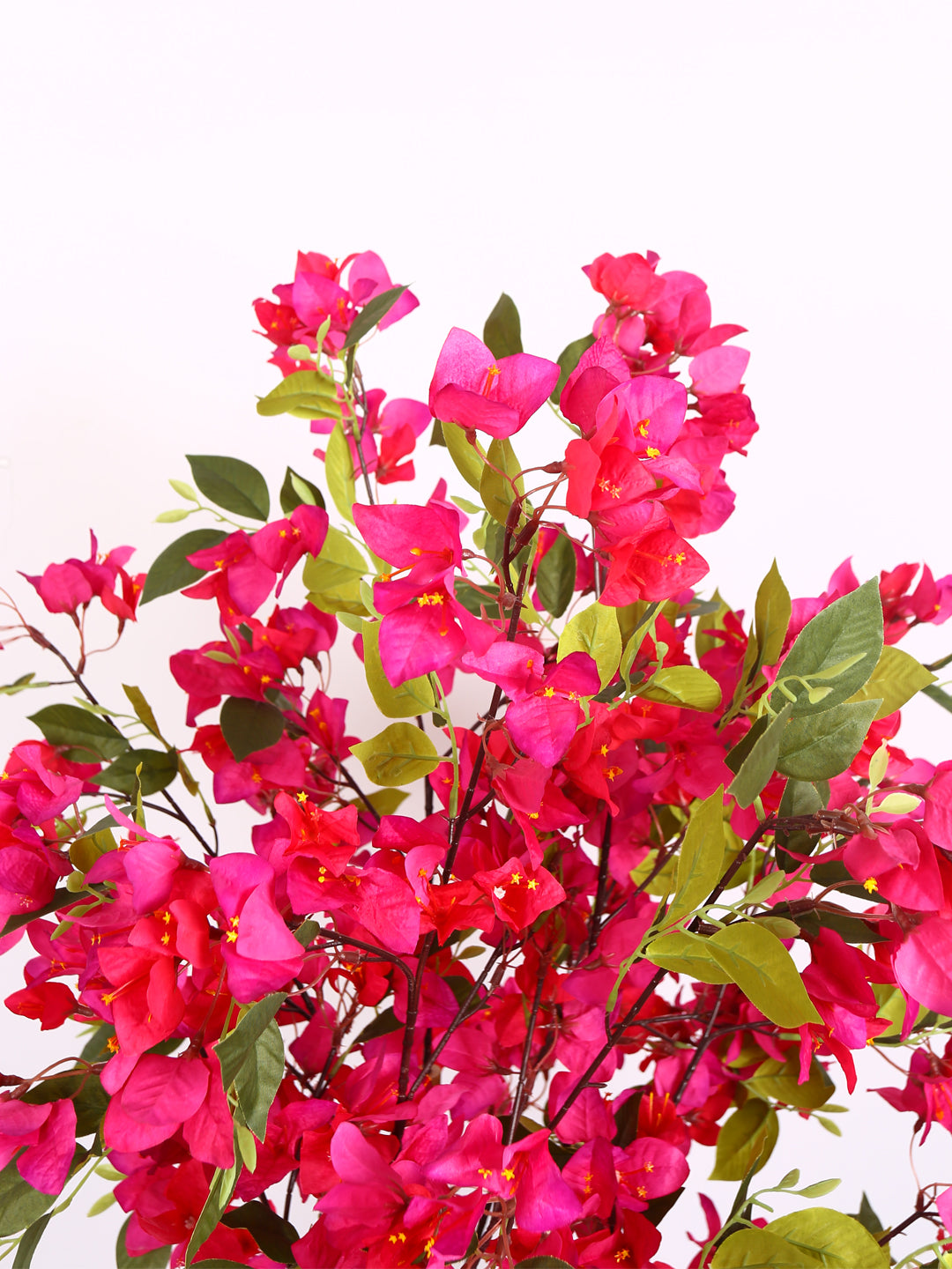 Artificial Bougainvillea Flowers Plants with Pot -150 cm Tall, Green/Pink