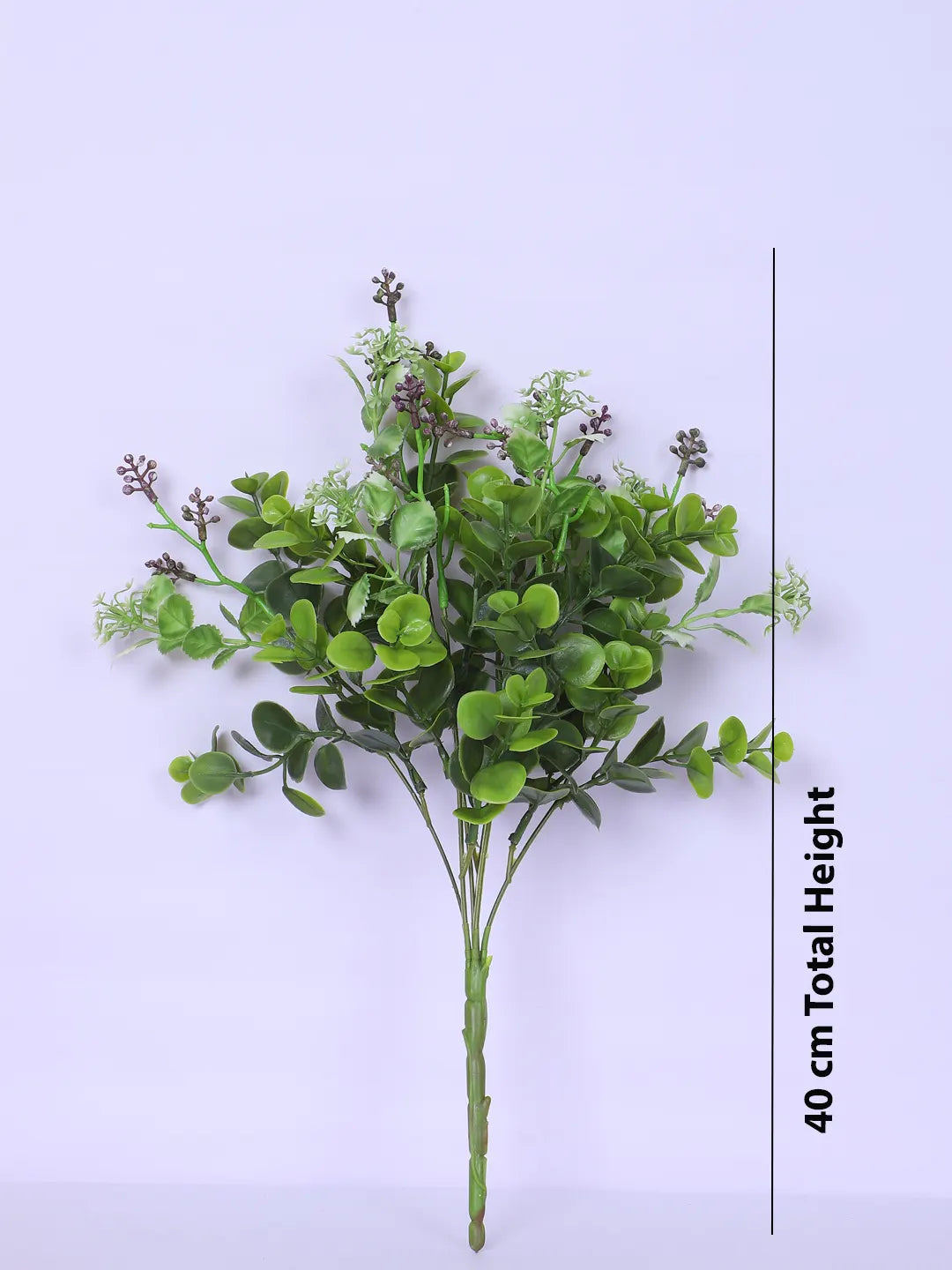 Artificial Eucalyptus with Flowers for Wedding Floral Arrangement (40 cm Tall, Without Pot, Pack of 3)
