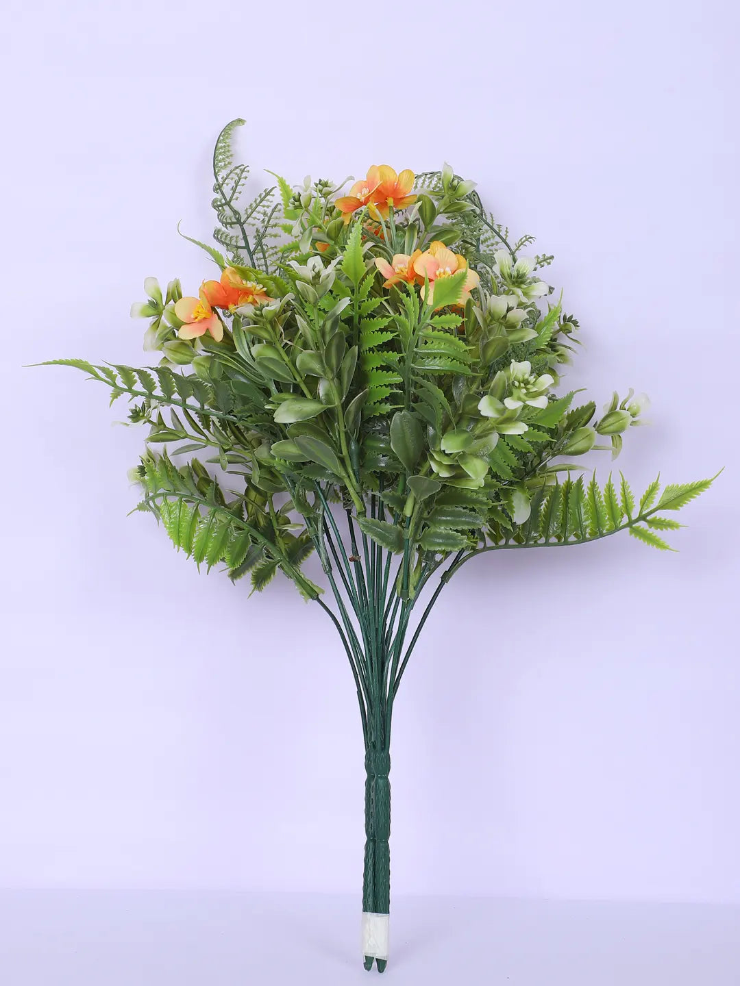 Artificial Green with Flower Bouquets for Wedding Floral Arrangement (40 cm Tall, Without Pot, Pack of 3)