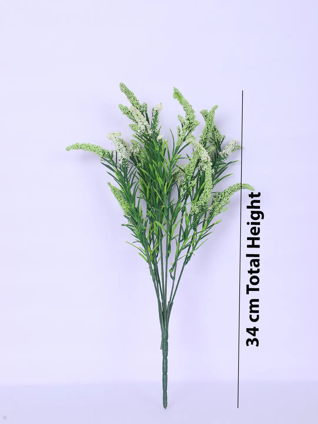 Artificial Hogla Flower for Vase Wedding Floral Arrangement (34 cm Tall, Pack of 3, White)