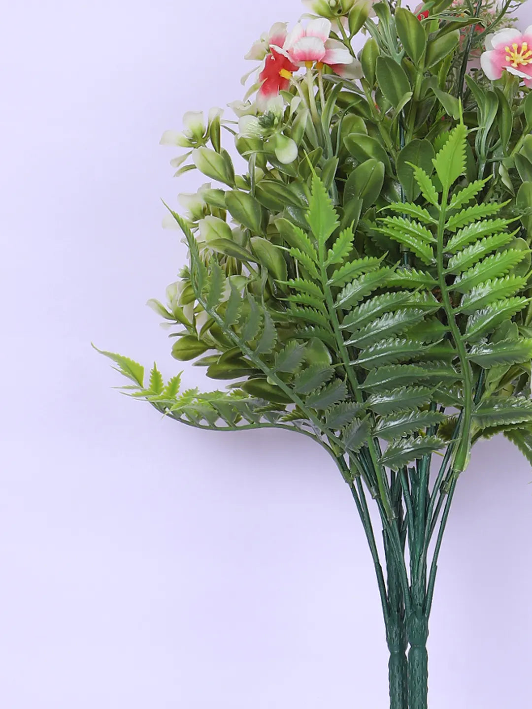 Artificial Green with Flower Bouquets for Wedding Floral Arrangement (40 cm Tall, Without Pot, Pack of 3)
