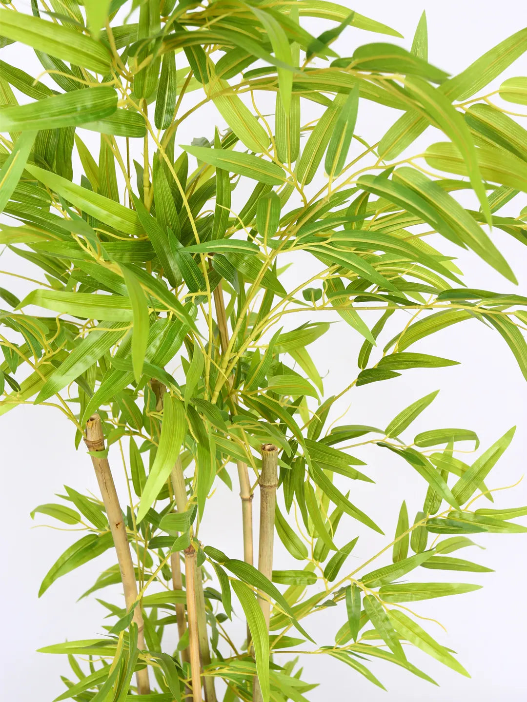 Artificial Bamboo Bliss Plant with Basic Black Pot - 4 feet Green