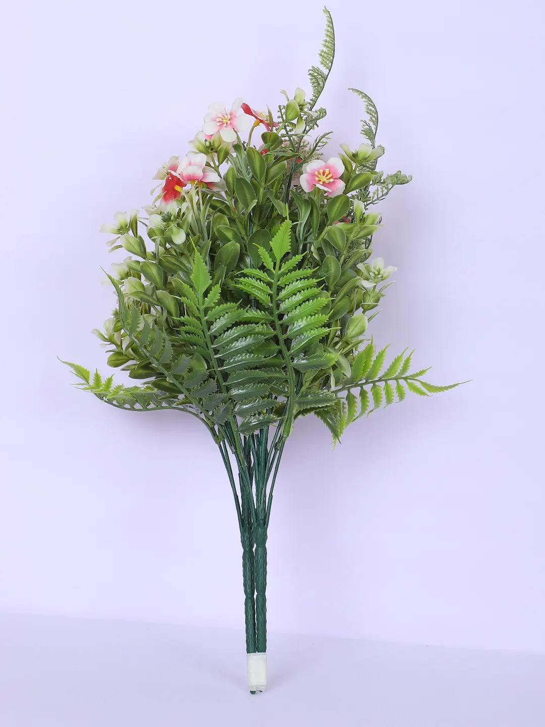 Artificial Green with Flower Bouquets for Wedding Floral Arrangement (40 cm Tall, Without Pot, Pack of 3)