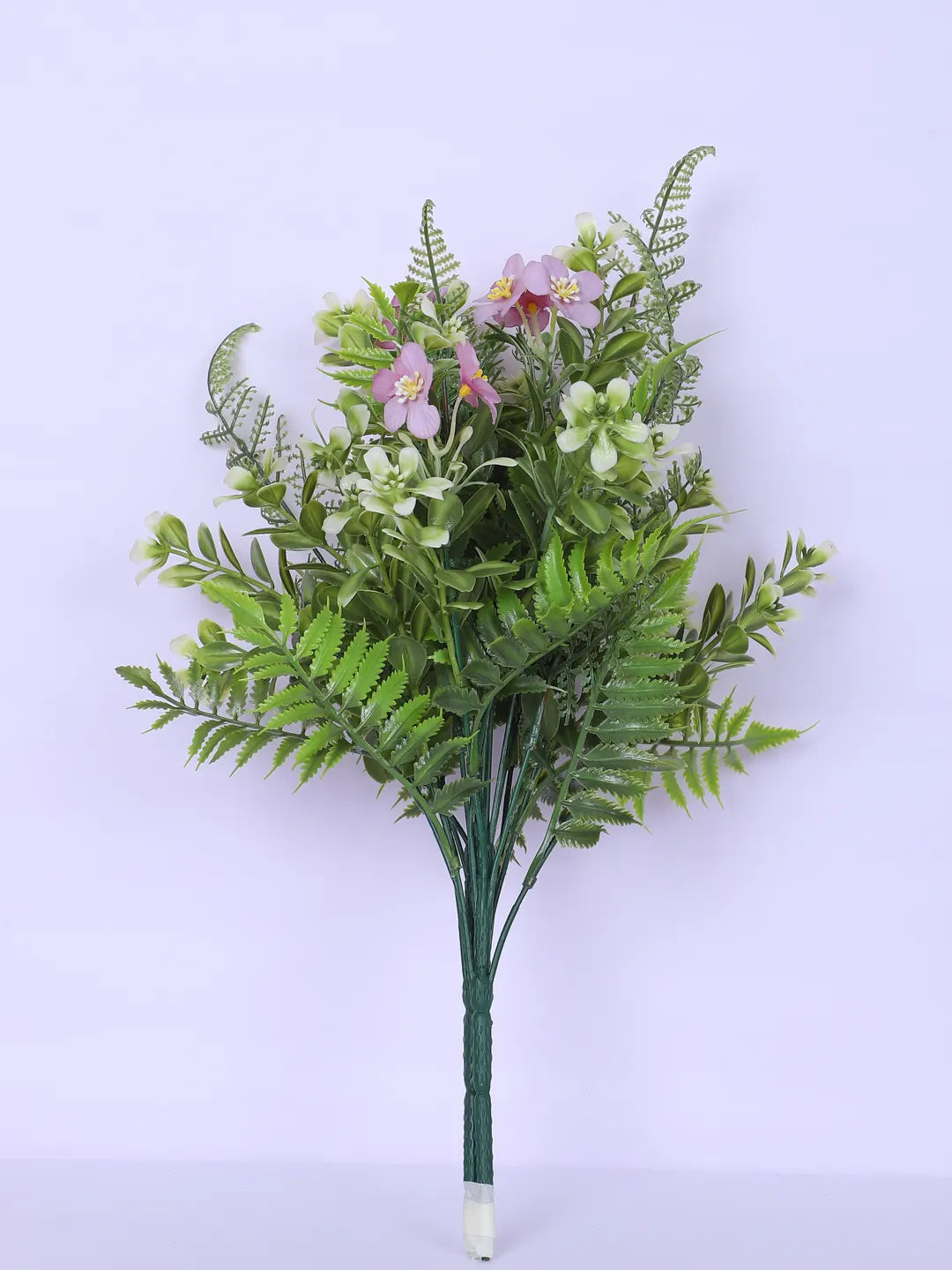 Artificial Green with Flower Bouquets for Wedding Floral Arrangement (40 cm Tall, Without Pot, Pack of 3)