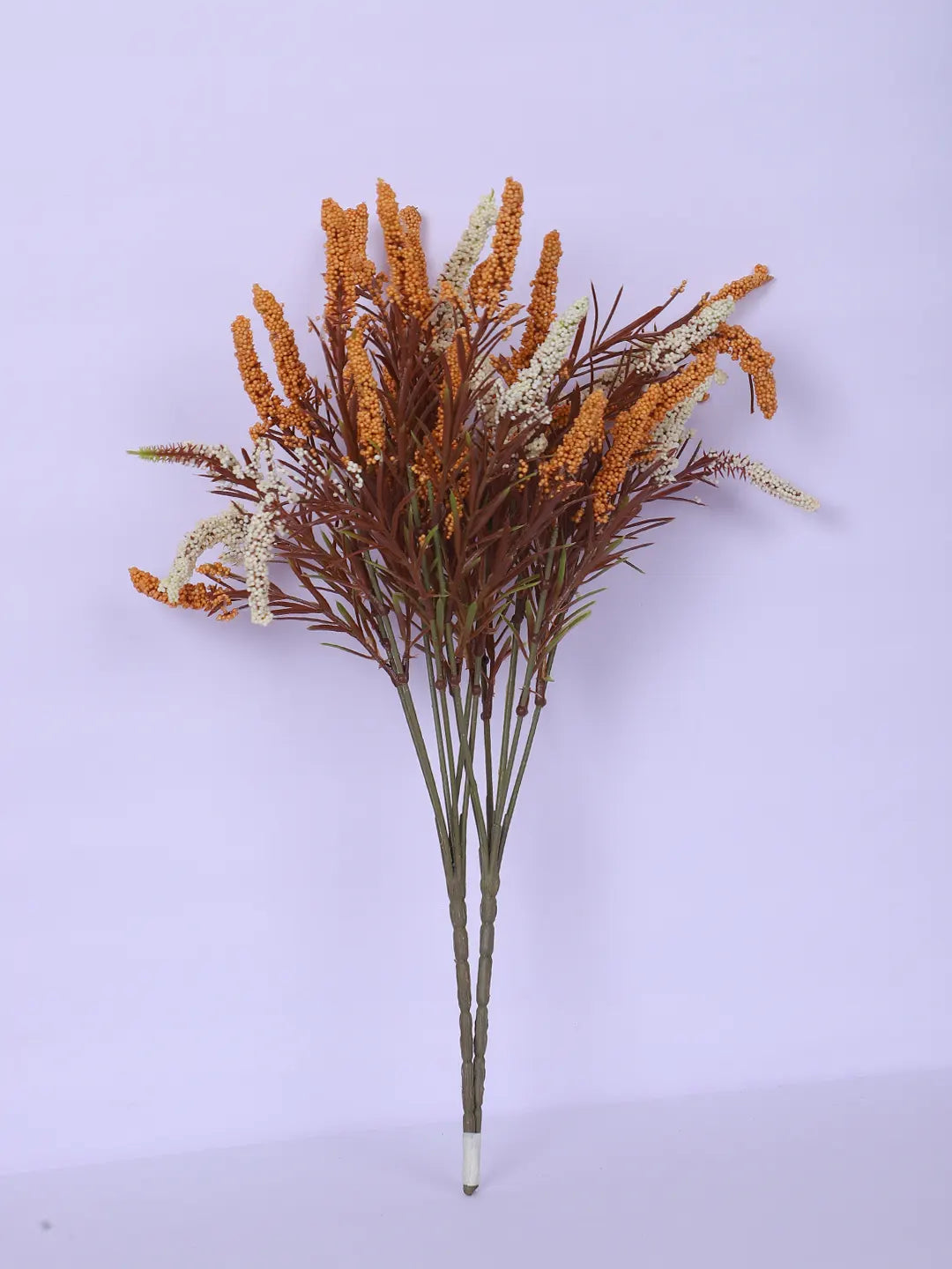 Artificial Hogla Flower for Vase Wedding Floral Arrangement (34 cm Tall, Without Pot, Pack of 3, Yellow)