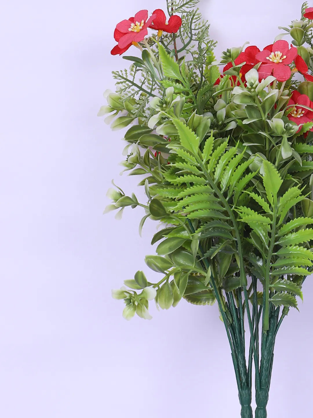 Artificial Green with Flower Bouquets for Wedding Floral Arrangement (40 cm Tall, Without Pot, Pack of 3)