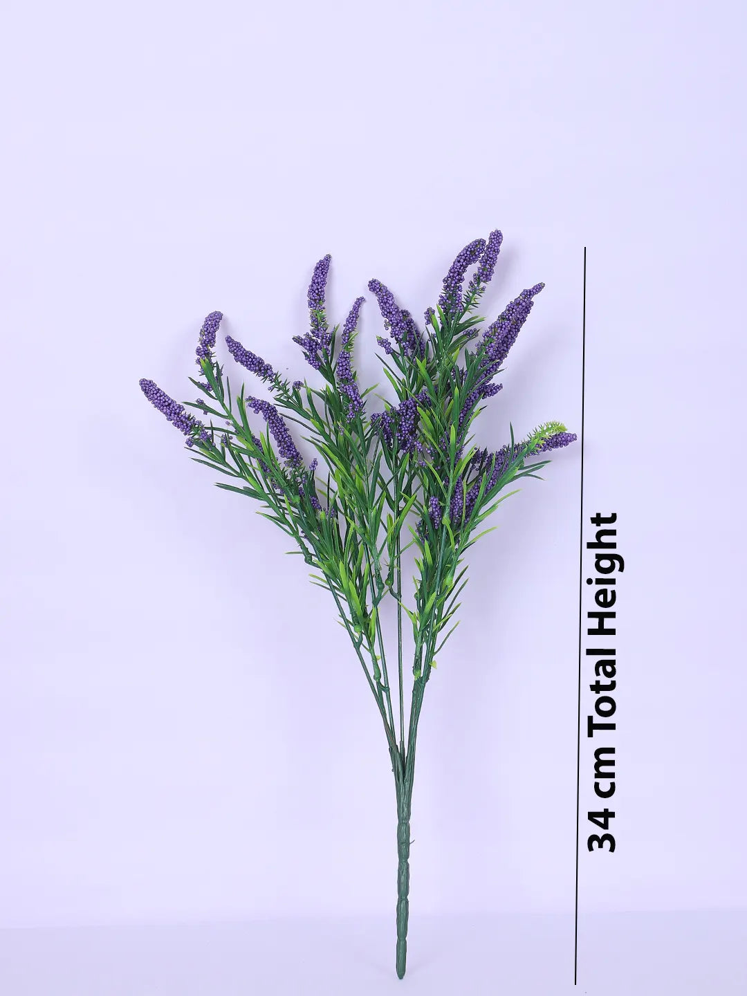 Artificial Hogla Flower for Vase Wedding Floral Arrangement (34 cm Tall, Pack of 3, Dark/Blue)