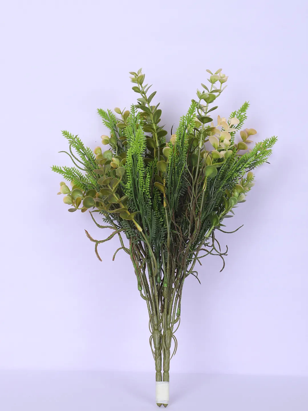 Artificial Eucalyptus Bouquets for Wedding Floral Arrangement (40 cm Tall, Without Pot, Pack of 3, Multicolor)