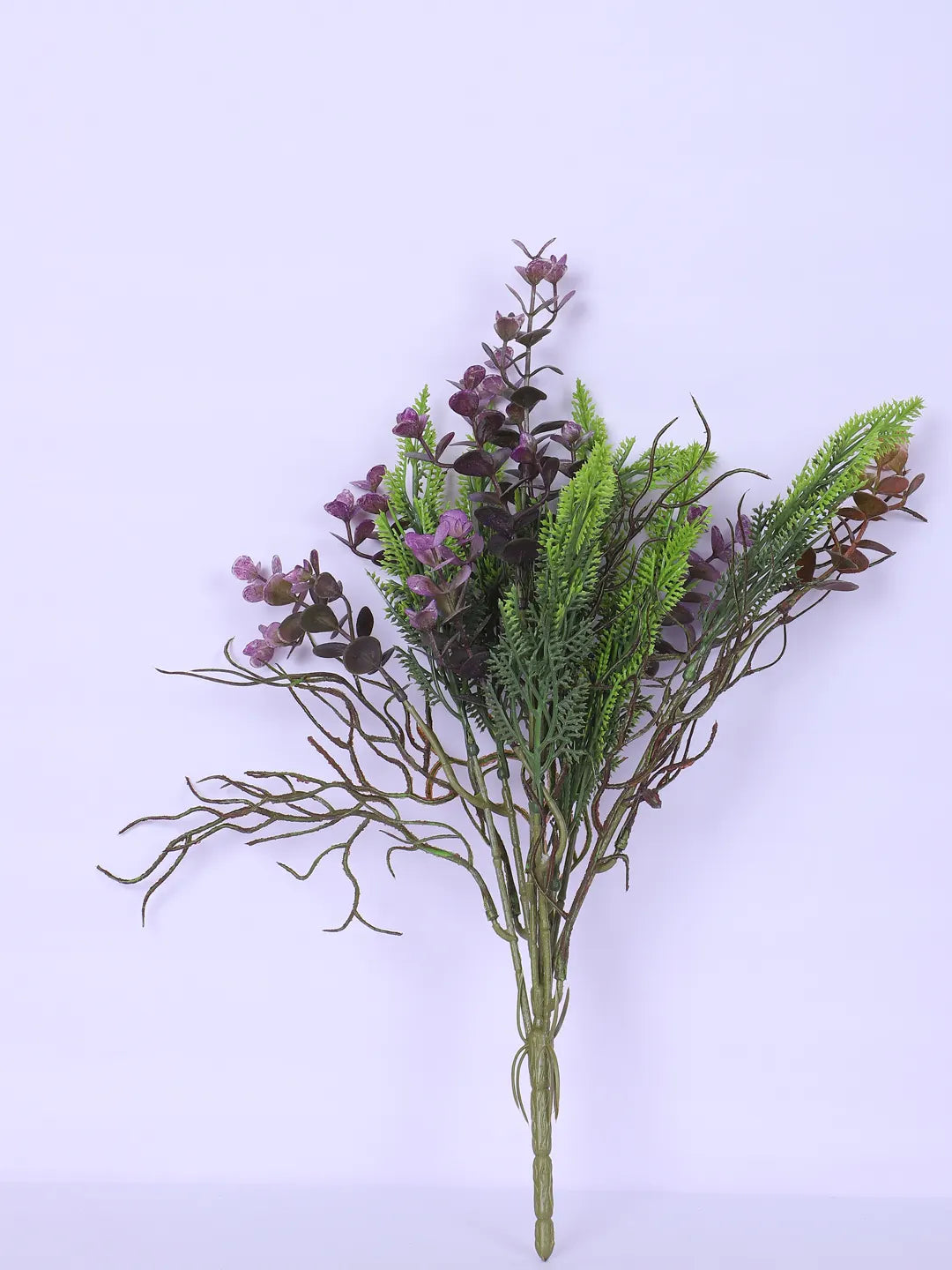 Artificial Eucalyptus Bouquets for Wedding Floral Arrangement (40 cm Tall, Without Pot, Pack of 3, Multicolor)