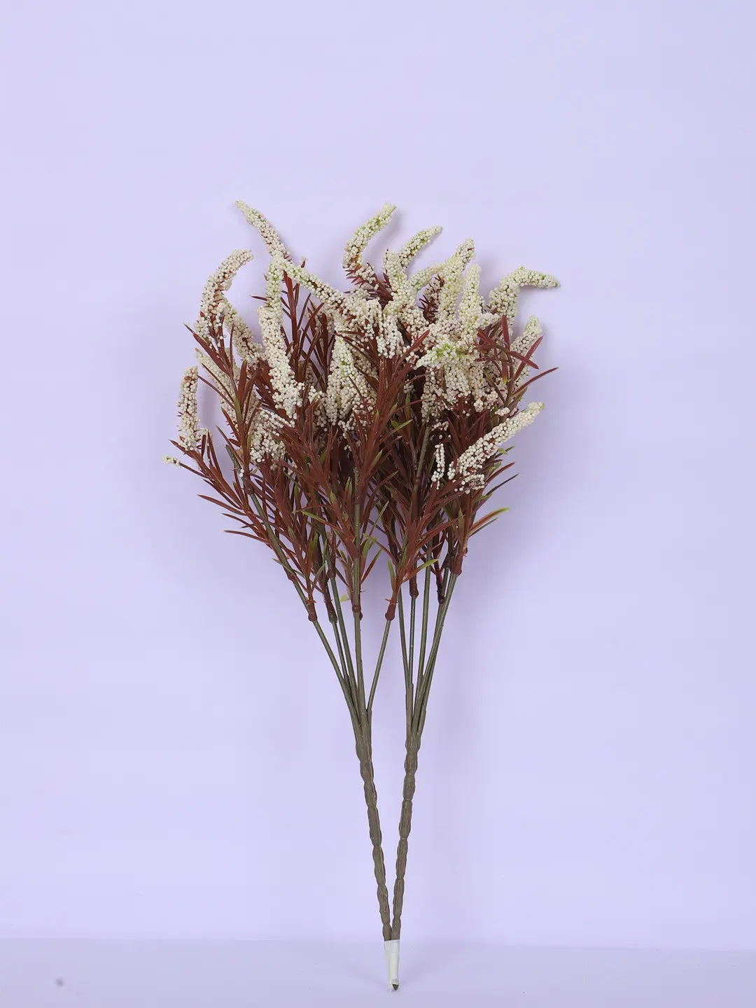 Artificial Hogla Flower for Vase Wedding Floral Arrangement (34 cm Tall, Without Pot, Pack of 3, White)