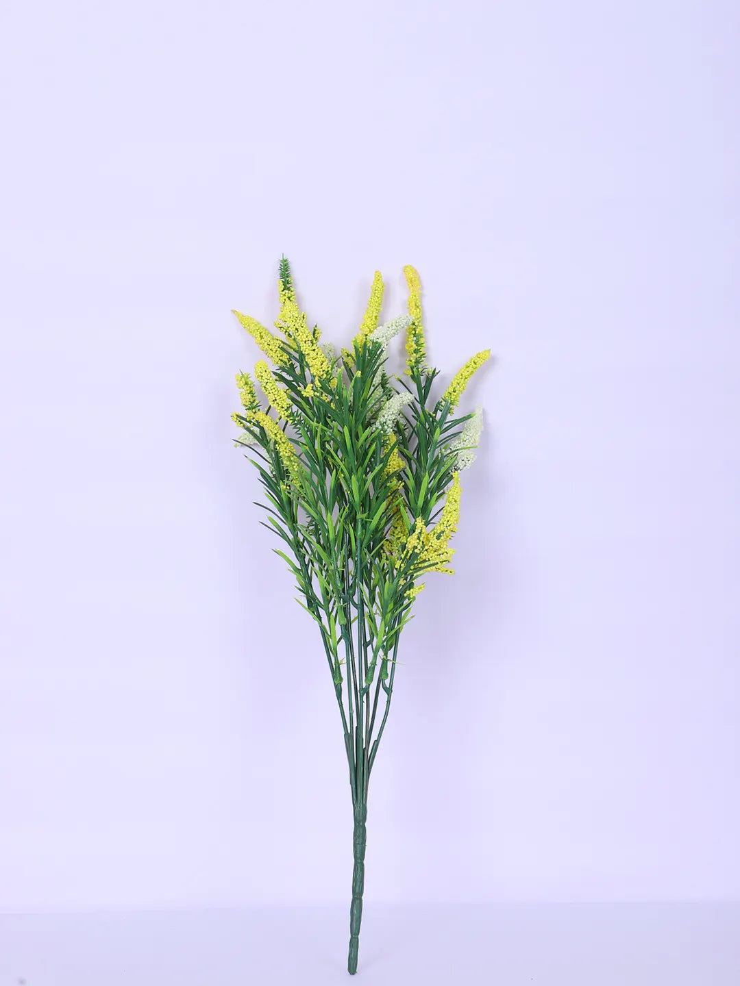Artificial Hogla Flower for Vase Wedding Floral Arrangement (34 cm Tall, Pack of 3, Yellow)