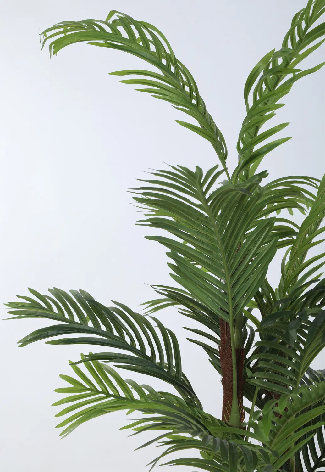 Artificial Lush Green Areca Palm Plants with Basic Black Pot - 5 Feet