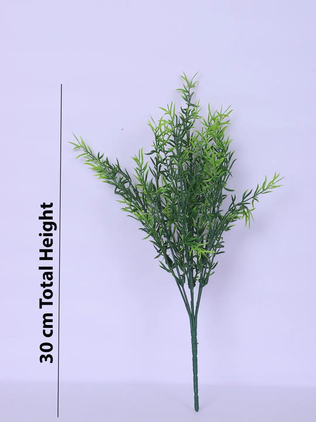 Artificial Bamboo Grass Bouquets For Wedding Floral Arrangement (30 cm Tall, Without Pot, Pack of 3, Green)