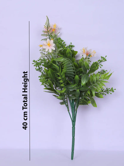 Artificial Green with Flower Bouquets for Wedding Floral Arrangement (40 cm Tall, Without Pot, Pack of 3)