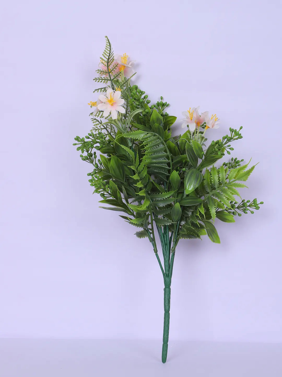 Artificial Green with Flower Bouquets for Wedding Floral Arrangement (40 cm Tall, Without Pot, Pack of 3)