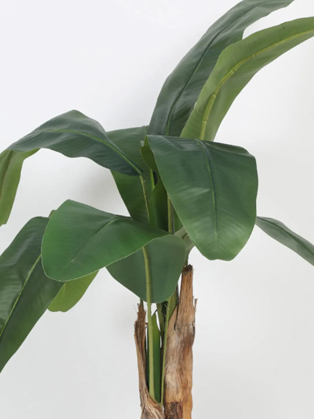 Artificial Banana Palm Plant with Basic Black Pot - 4 feet Green