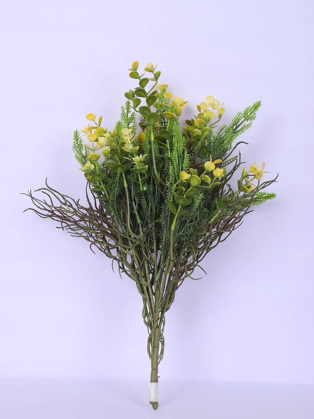 Artificial Eucalyptus Bouquets for Wedding Floral Arrangement (40 cm Tall, Without Pot, Pack of 3, Multicolor)