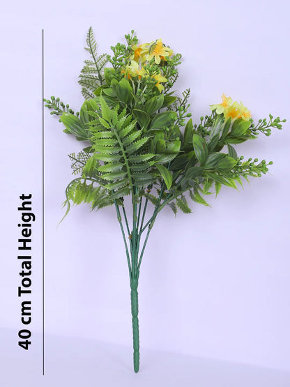Artificial Green with Flower Bouquets for Wedding Floral Arrangement (40 cm Tall, Without Pot, Pack of 3)