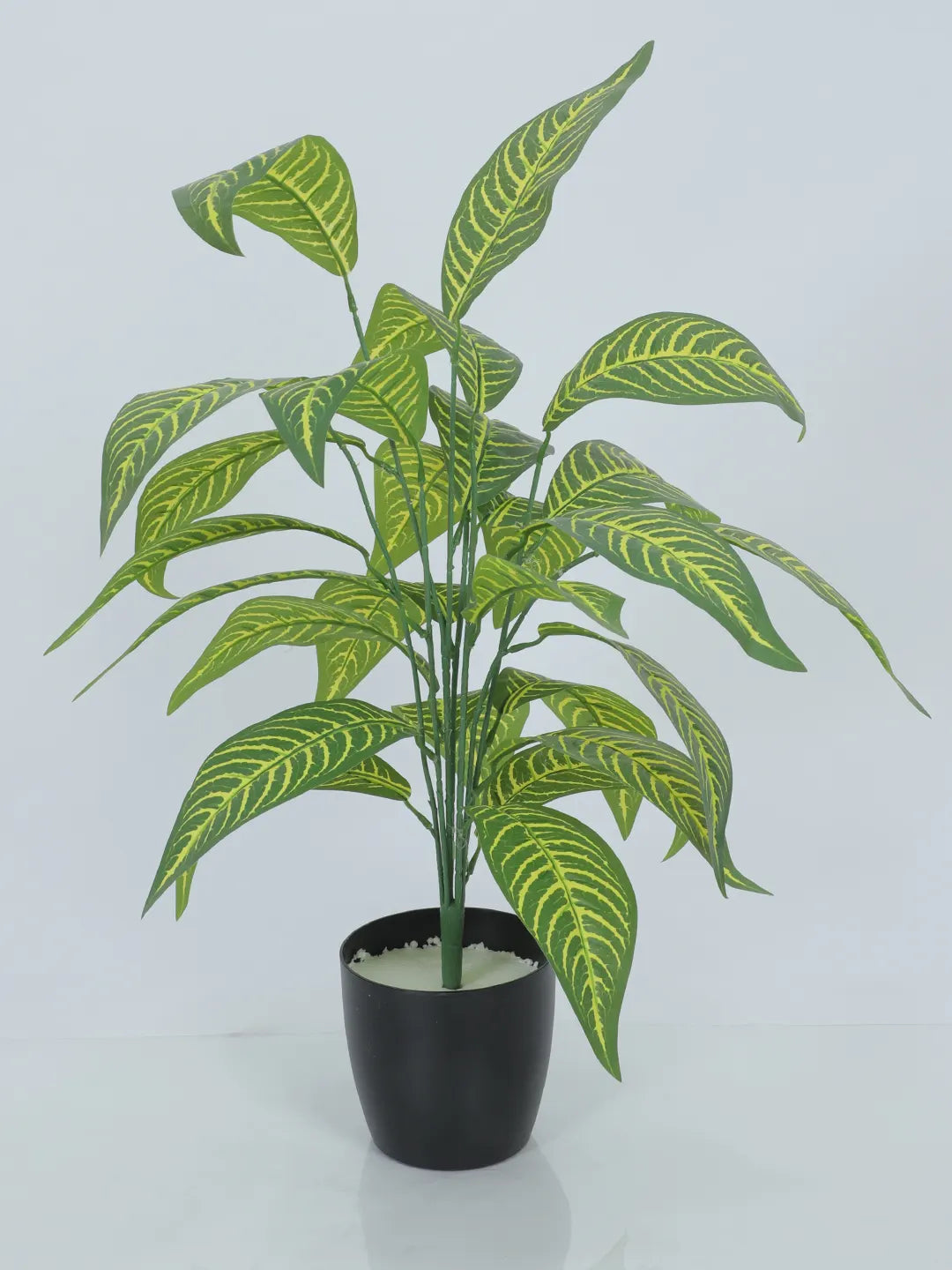 Artificial Yellow Croton Plants for Interior Decor/Home Decor/Office Decor|26 Leaves (with Pot, 70 cm Tall)