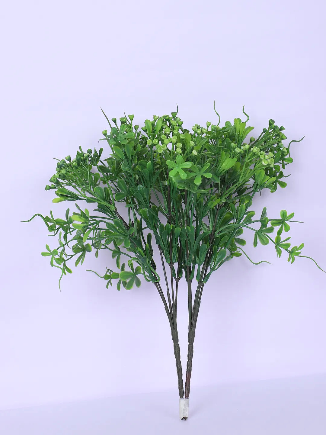 Artificial Green Bouquets for Wedding Floral Arrangement (40 cm Tall, Without Pot, Pack of 3, Multicolor)
