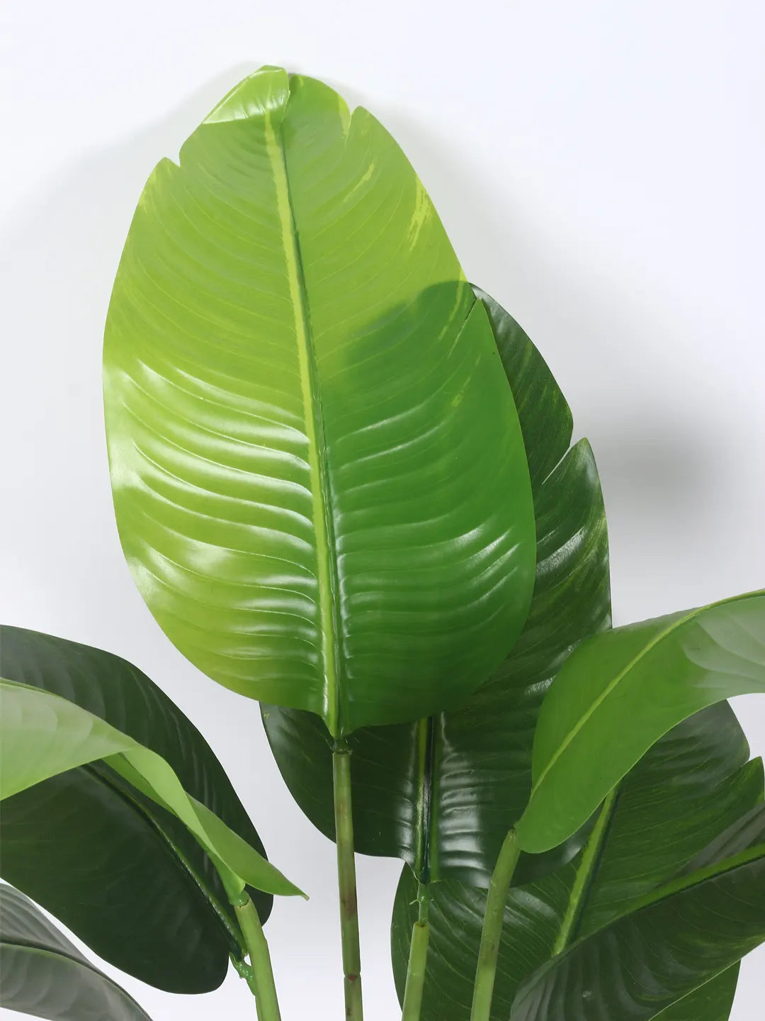 Artificial Banana Palm Plant with Basic Black Pot - 4 feet Green