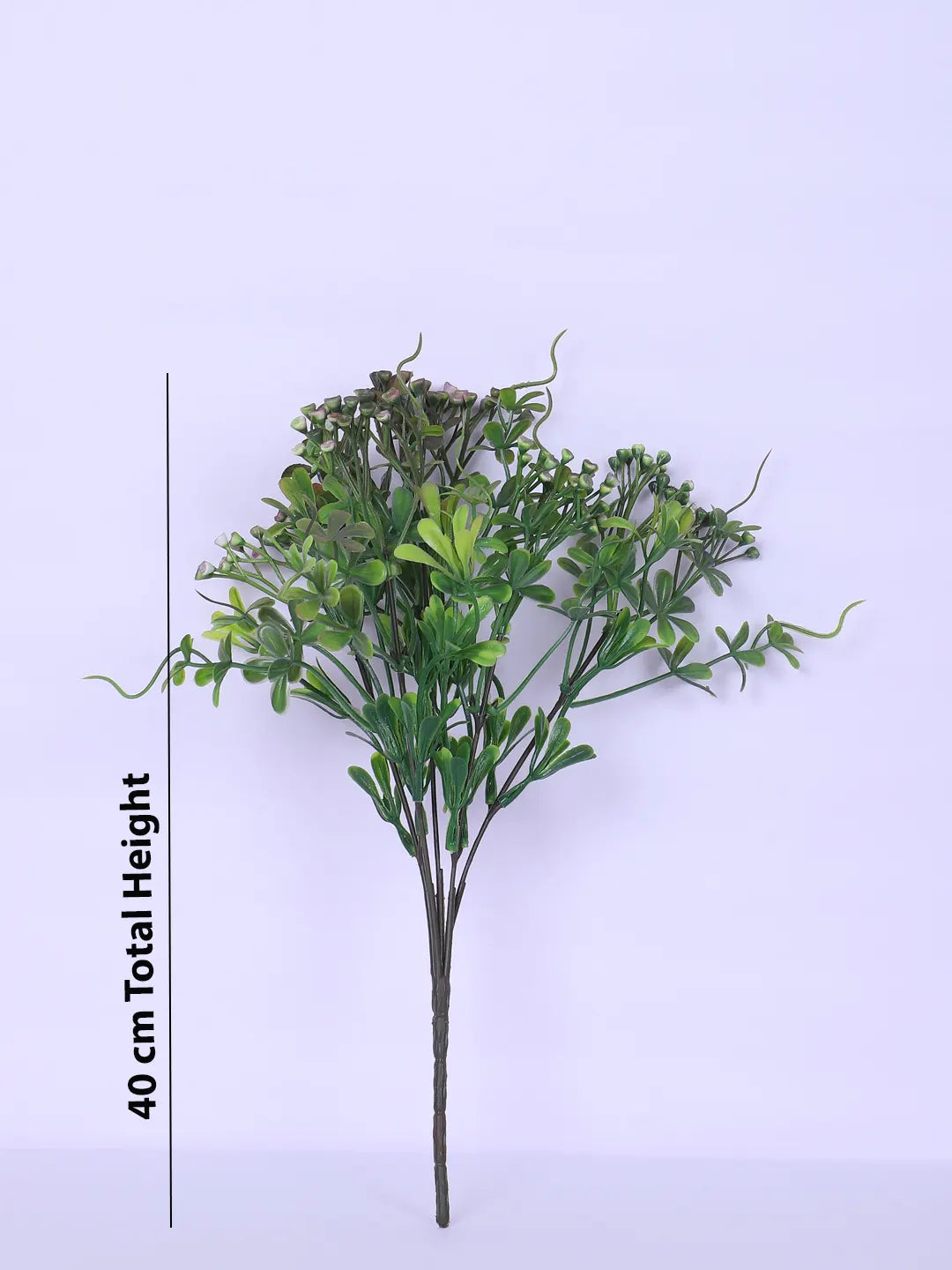 Artificial Green Bouquets for Wedding Floral Arrangement (40 cm Tall, Without Pot, Pack of 3, Multicolor)