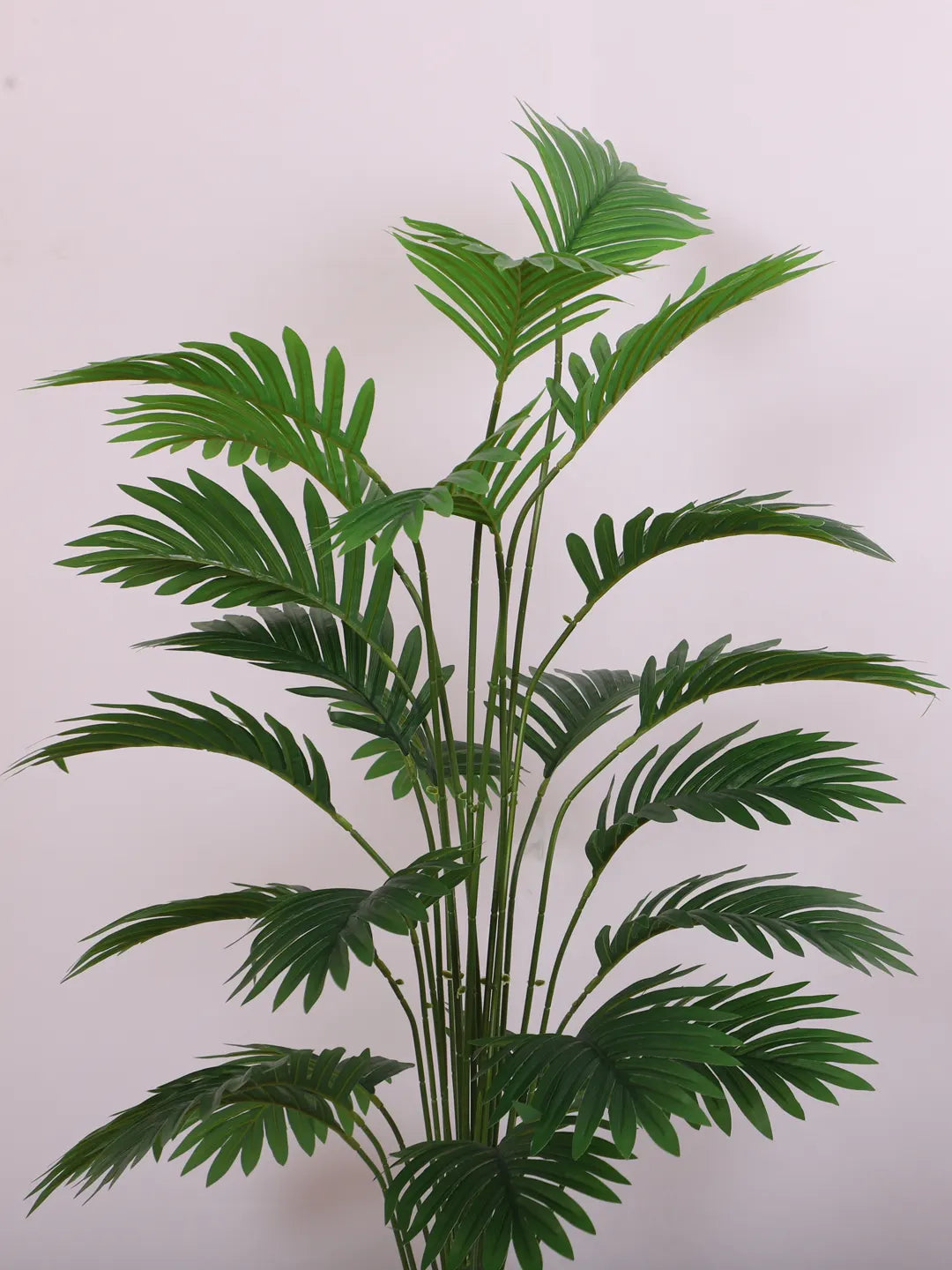 Artificial Tropical Areca Plant with Basic Black Pot (100 cm Tall, Green)