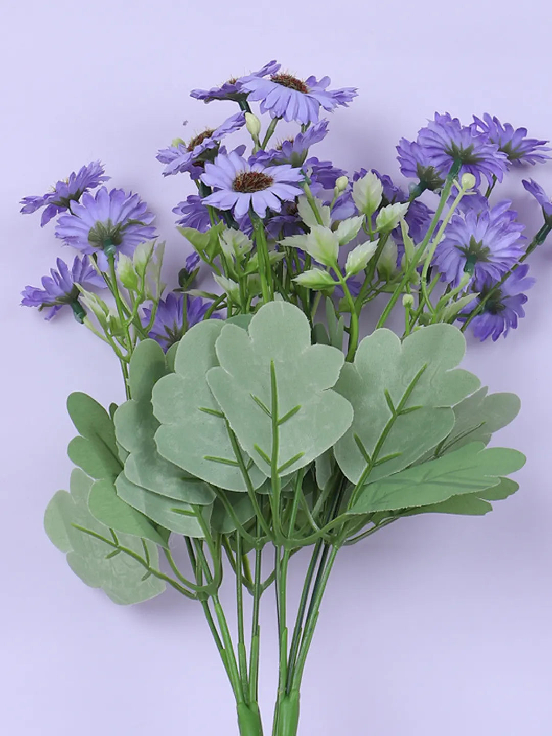 Artificial Daisy Flower Bouquets Wedding Floral Arrangement (32 cm Tall, Pack of 3, Blue)