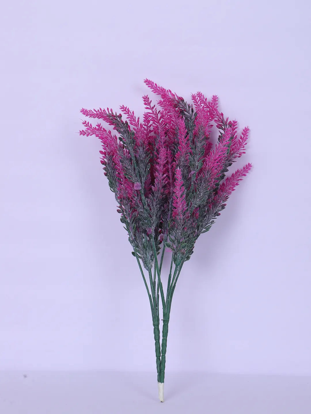 Artificial Lavender Flowers Faux Plants for Vase Pot Home Décor Wedding Kitchen Garden (Pack of 3, Purple)