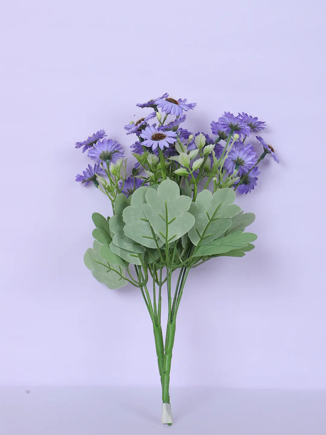 Artificial Daisy Flower Bouquets Wedding Floral Arrangement (32 cm Tall, Pack of 3, Blue)