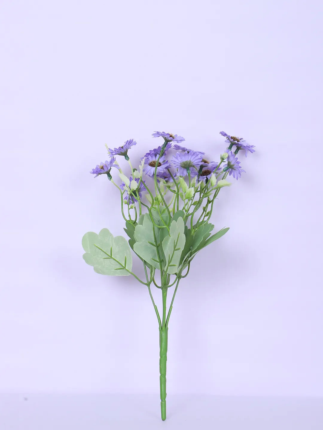Artificial Daisy Flower Bouquets Wedding Floral Arrangement (32 cm Tall, Pack of 3, Blue)