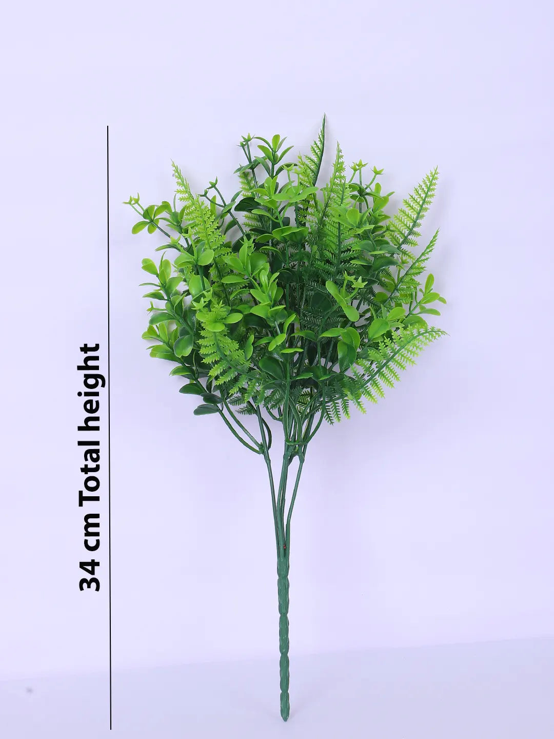 Artificial Green Eucalyptus Bouquets For Wedding Floral Arrangement (34 cm Tall, Pack of 3, Green)