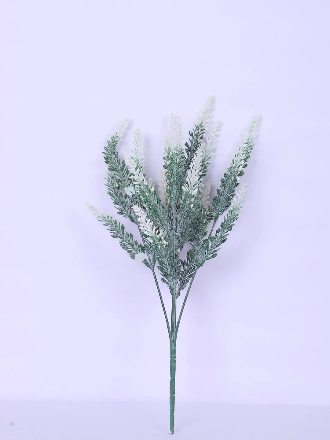 Artificial Lavender Flowers Faux Plants for Vase Pot Home Décor Wedding Kitchen Garden (Pack of 3, White)