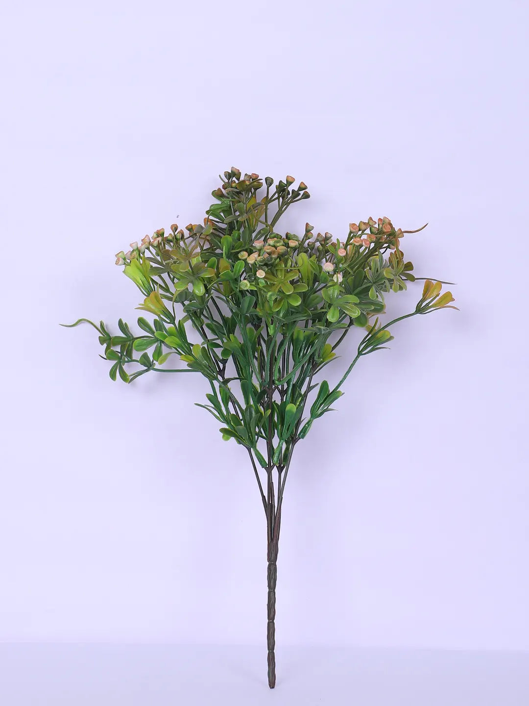 Artificial Green Bouquets for Wedding Floral Arrangement (40 cm Tall, Without Pot, Pack of 3, Multicolor)