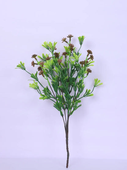 Artificial Green with Flower Bouquets for Wedding Floral Arrangement (40 cm Tall, Without Pot, Pack of 3)