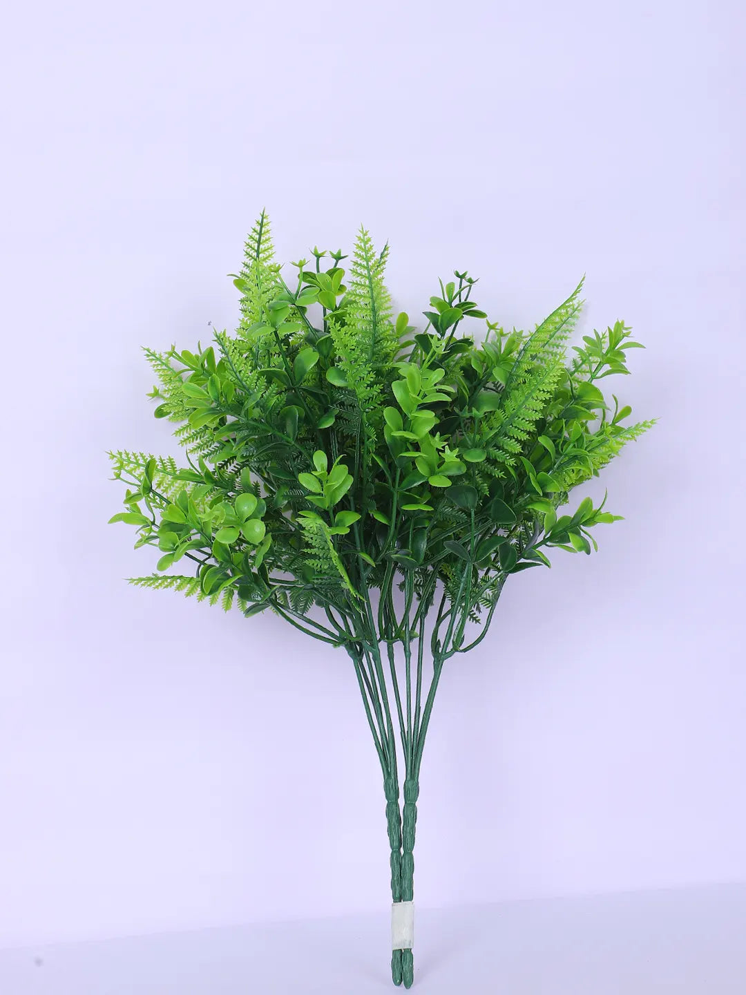 Artificial Green Eucalyptus Bouquets For Wedding Floral Arrangement (34 cm Tall, Pack of 3, Green)