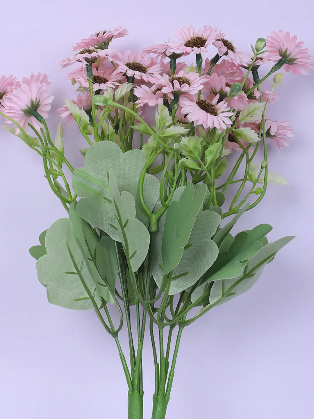 Artificial Daisy Flower Bouquets Wedding Floral Arrangement (32 cm Tall, Pack of 3, Pink)