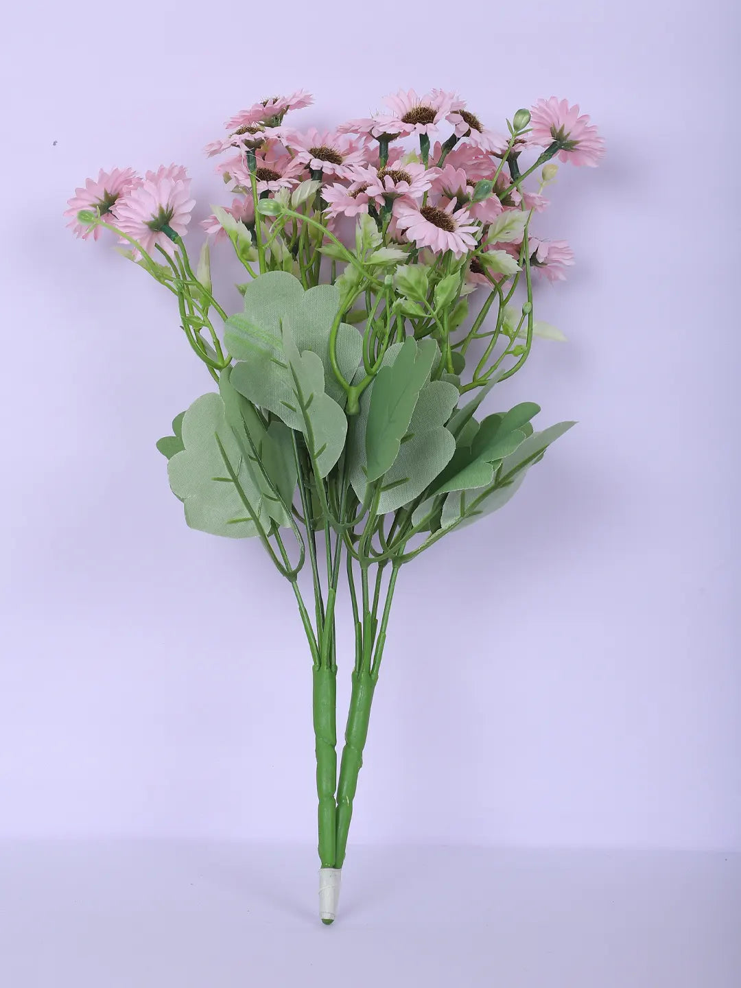 Artificial Daisy Flower Bouquets Wedding Floral Arrangement (32 cm Tall, Pack of 3, Pink)