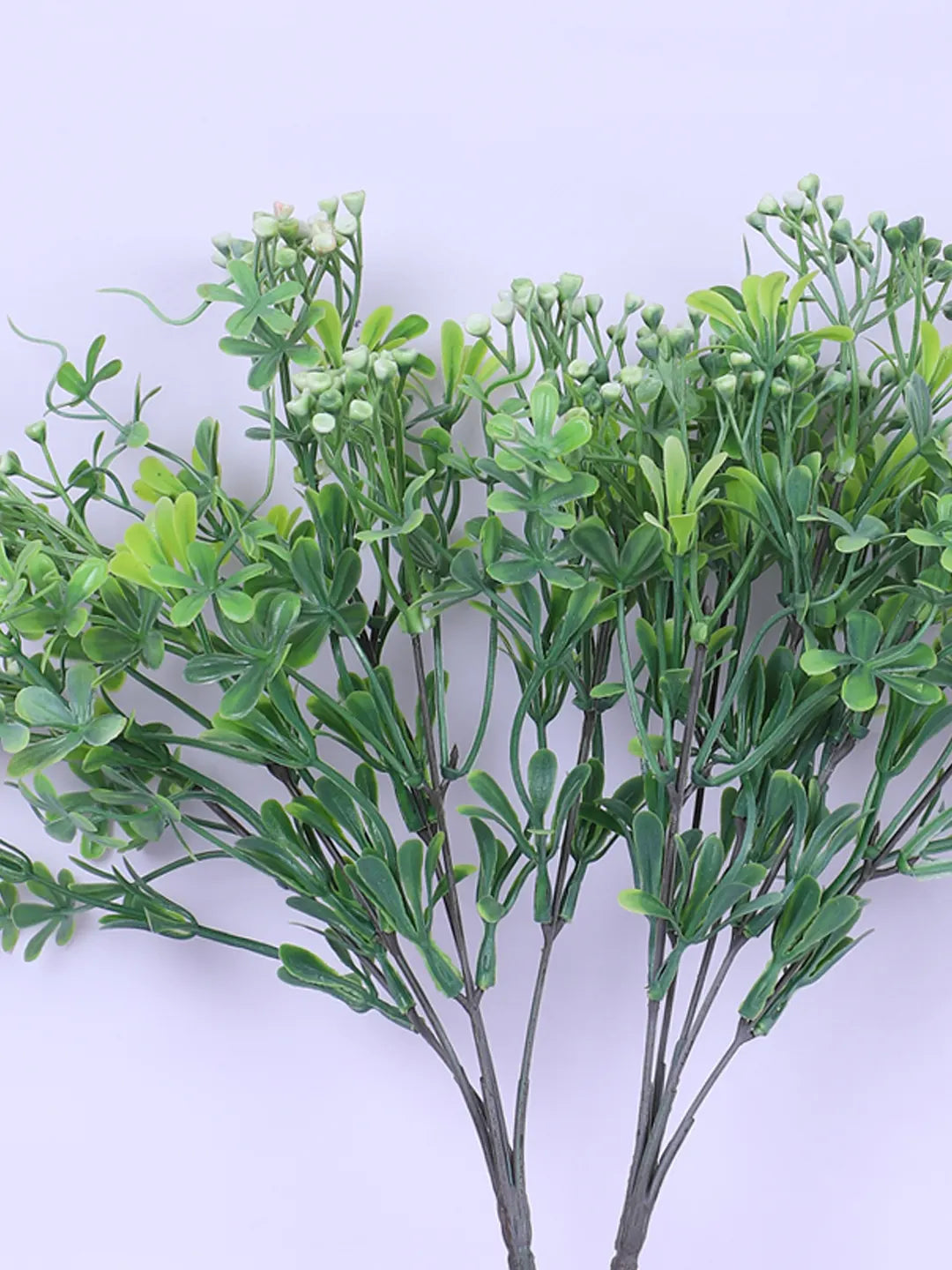 Artificial Green Bouquets for Wedding Floral Arrangement (40 cm Tall, Without Pot, Pack of 3, Multicolor)