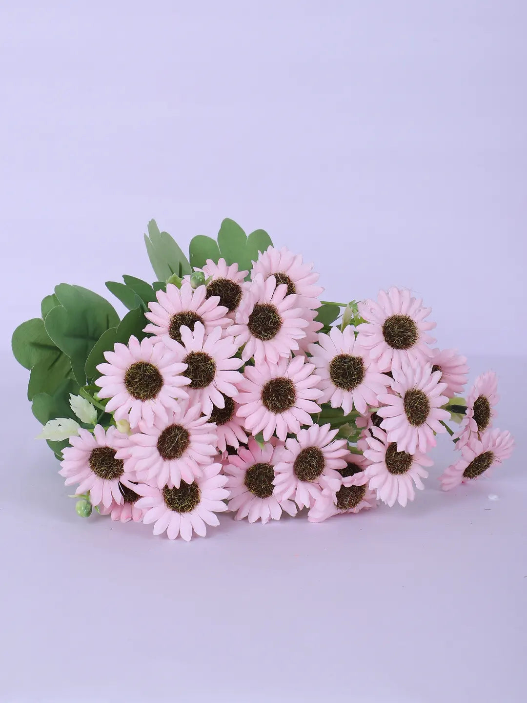 Artificial Daisy Flower Bouquets Wedding Floral Arrangement (32 cm Tall, Pack of 3, Pink)