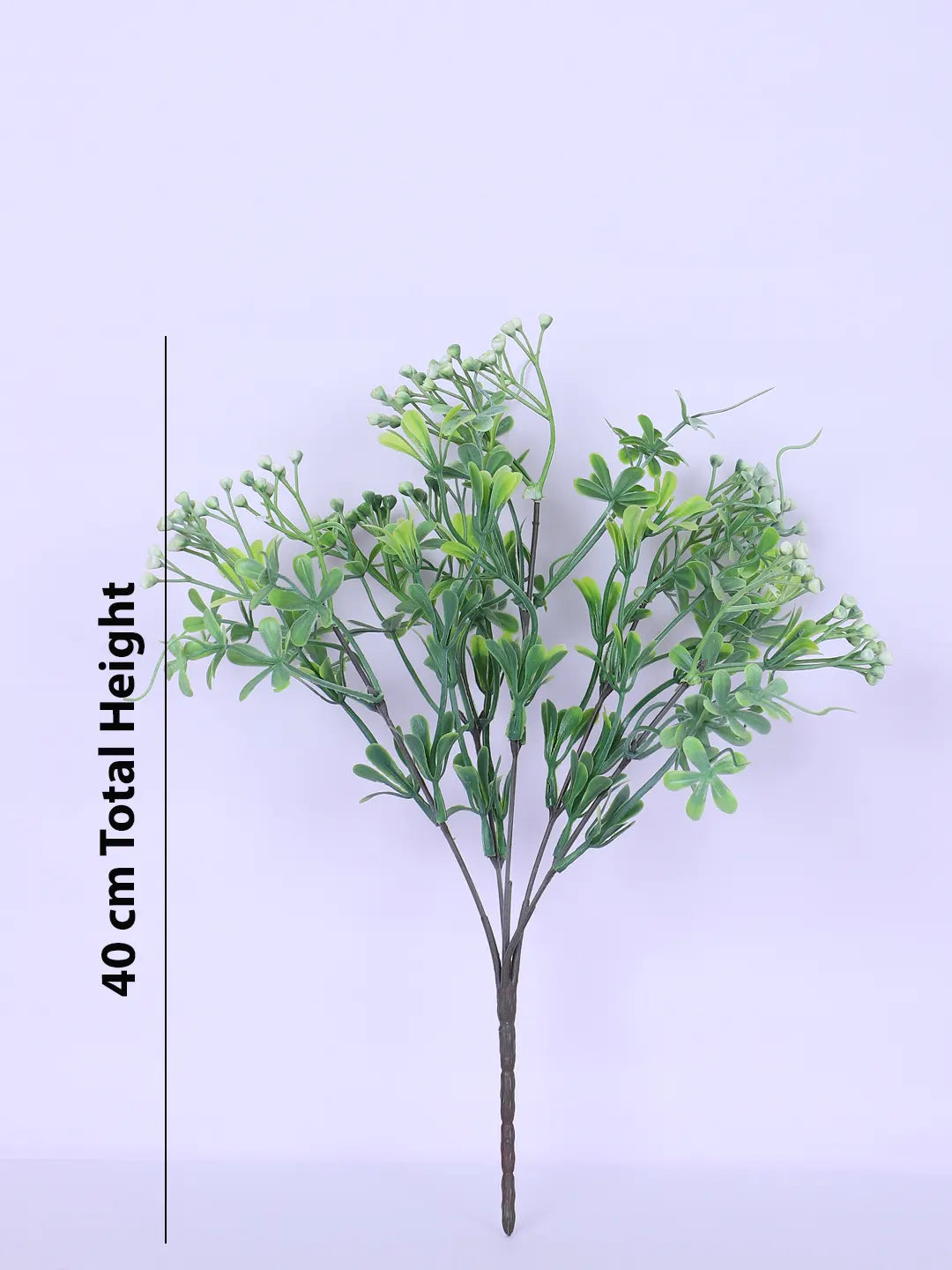 Artificial Green Bouquets for Wedding Floral Arrangement (40 cm Tall, Without Pot, Pack of 3, Multicolor)