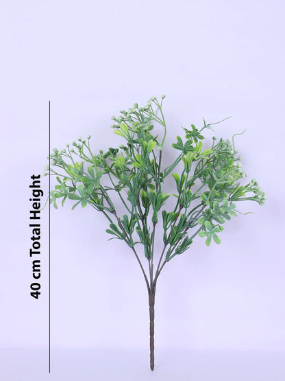 Artificial Green Bouquets for Wedding Floral Arrangement (40 cm Tall, Without Pot, Pack of 3, Multicolor)