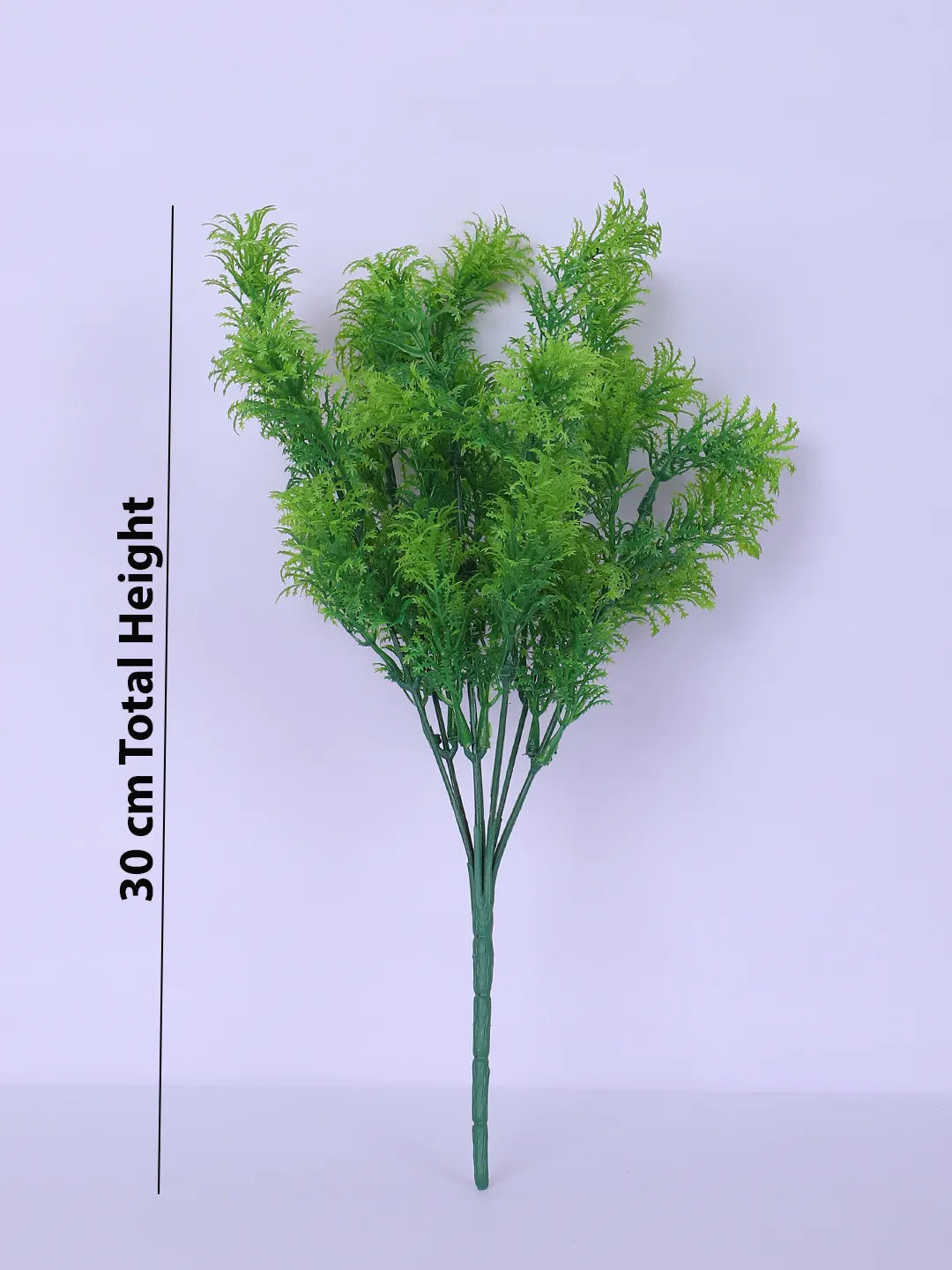 Artificial Green Grass Bouquets For Wedding Floral Arrangement (30 cm Tall, Without Pot, Pack of 3, Green)