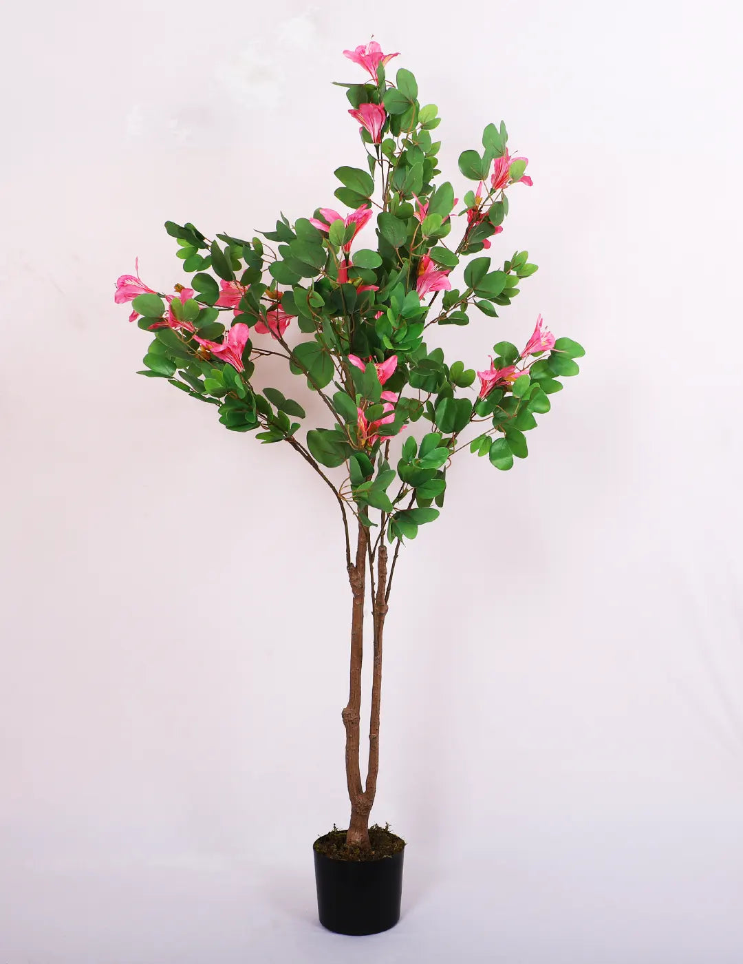 Artificial Bougainvillea Flowers Plants with Pot -160 cm Tall, Green/Pink