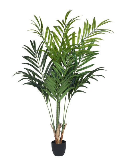 Artificial Phoenix Date Palm Tree with Basic Black Pot - 6 Feet