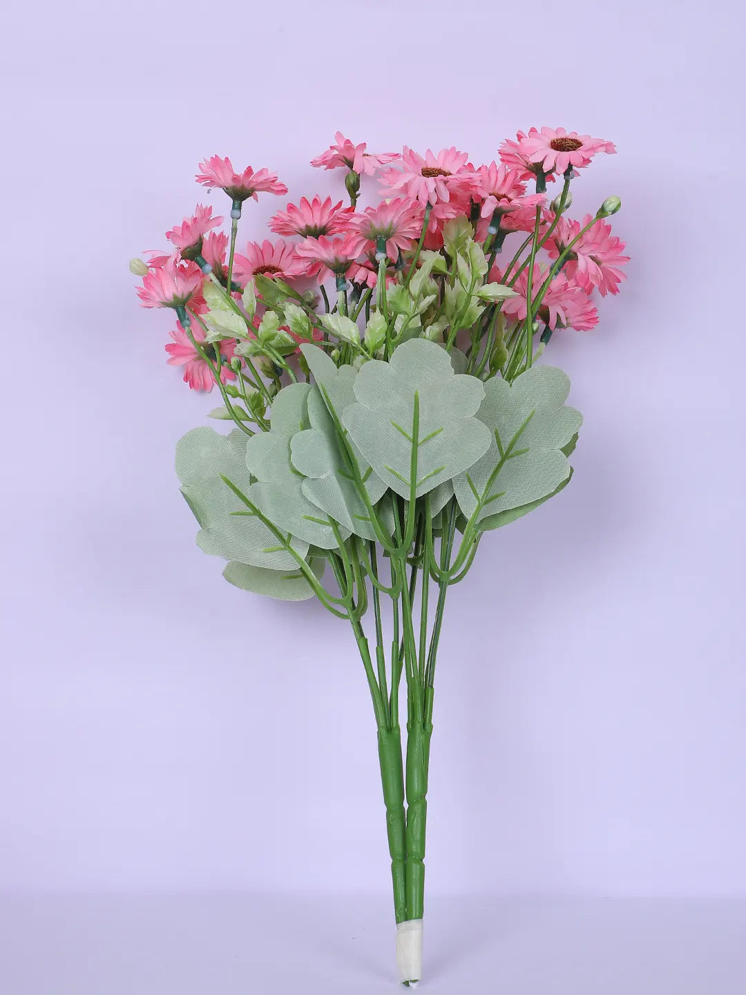 Artificial Daisy Flower Bouquets Wedding Floral Arrangement (32 cm Tall, Pack of 3, Dark/Pink)